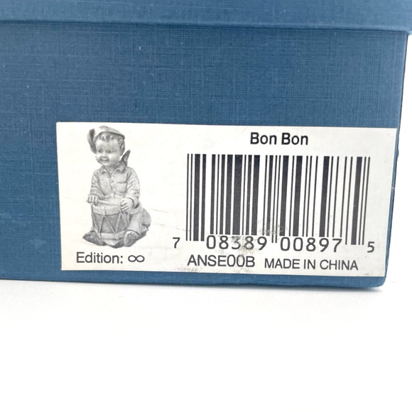 Vintage Angetique “Bon Bon” Ceramic Figurine Trinket Box by Harmony Kingdom - Picture 3 of 6